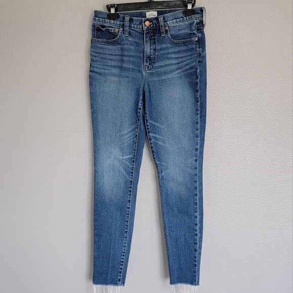 J CREW JEANS  HIGH-RISE TOOTHPICK JEANS/ SIZE 27T. - Picture 1 of 16